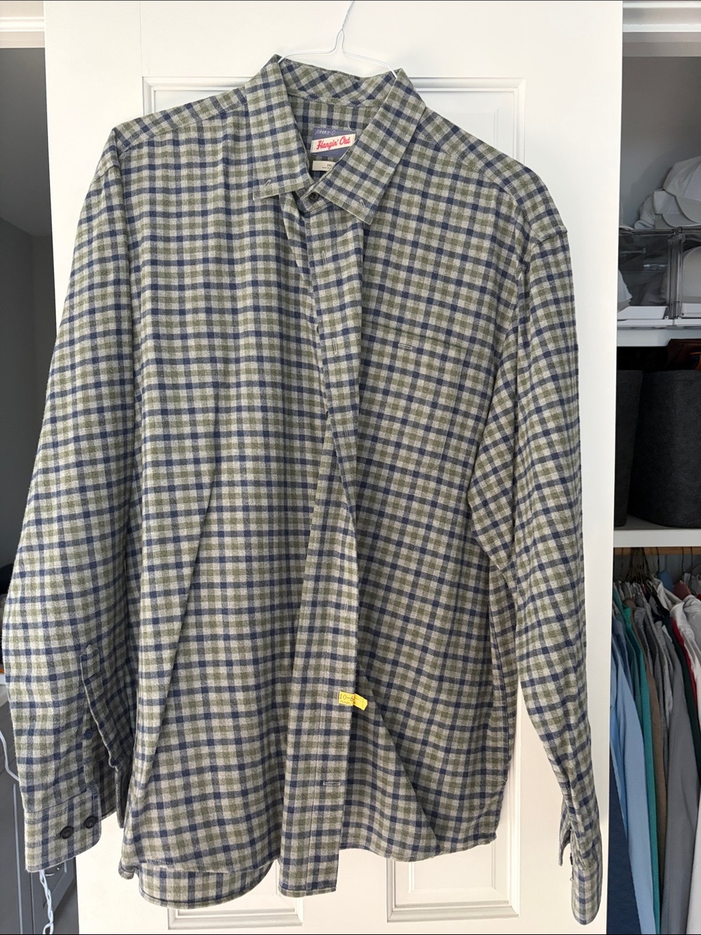 johnnie-O Green & Blue Plaid Lightweight Shirt Jacket